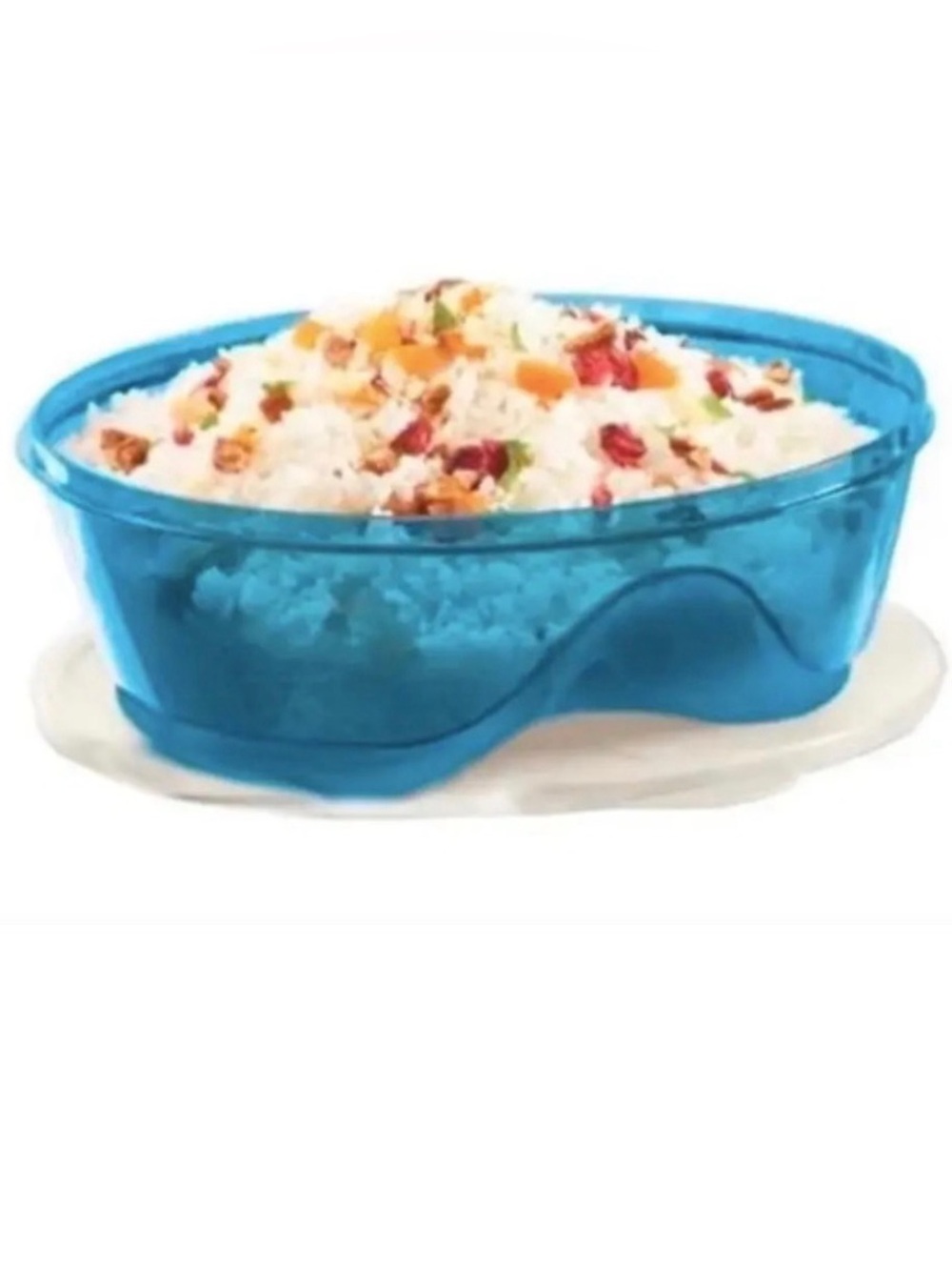 Tupperware Lunch Container 1 LBlue & White